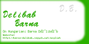 delibab barna business card